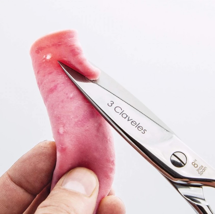 Ciseaux de cuisine Star 8" en acier inoxydable avec finition brillante