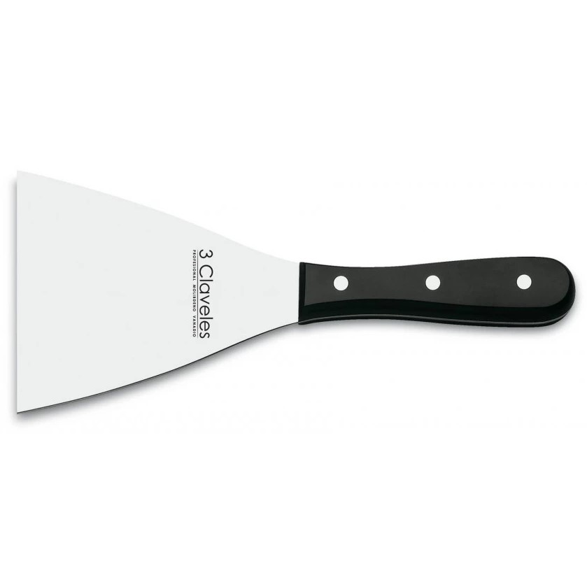 Espátula uniblock 12x13 cm con mango de pom 3 Claveles