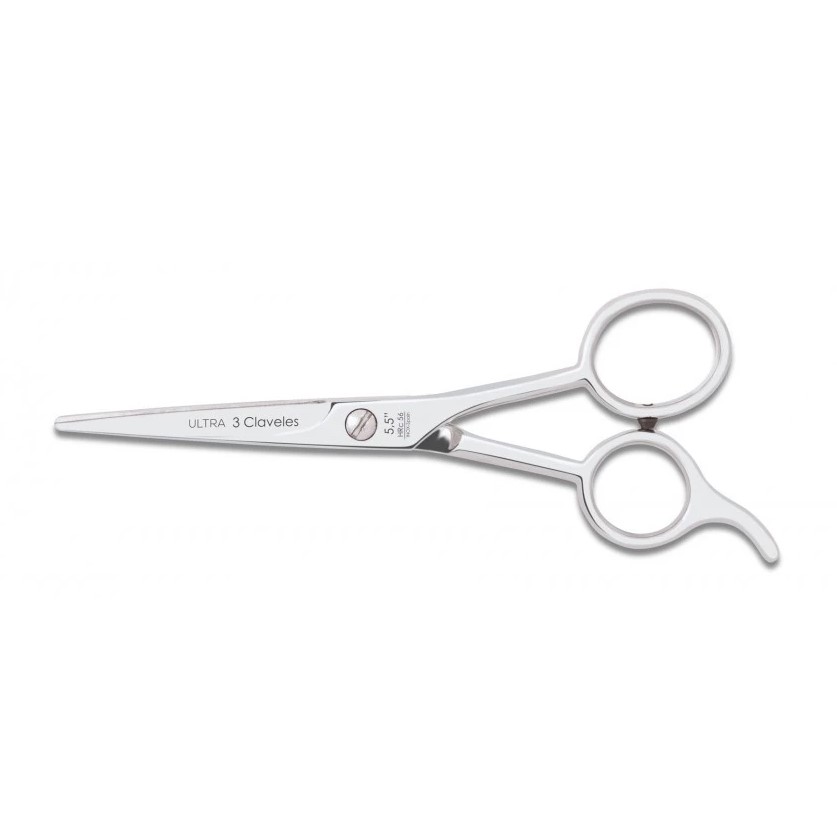 Tijera de peluqueria Ultra 5.5" con filo microdentado 3 Claveles