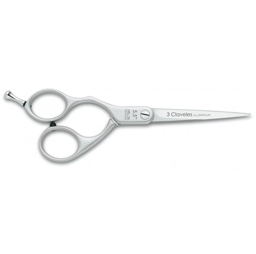 Tijera peluquero Left Dur 5,5" en acero inoxidable 3 Claveles