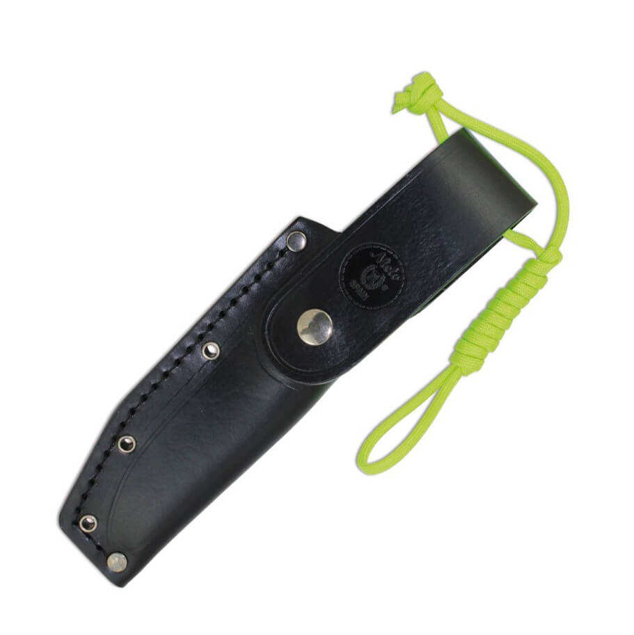 Coltello bushcraft Nieto Bosque con manico G10 grigio e lama in acciaio Bohler N695