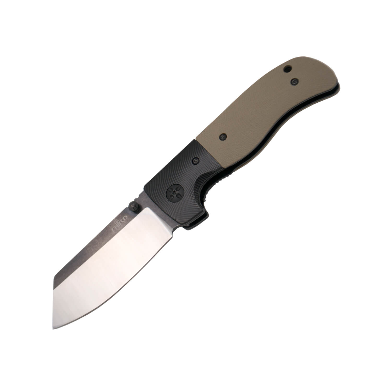 Coltello tattico con manico in G10 marrone e nero K1922TN