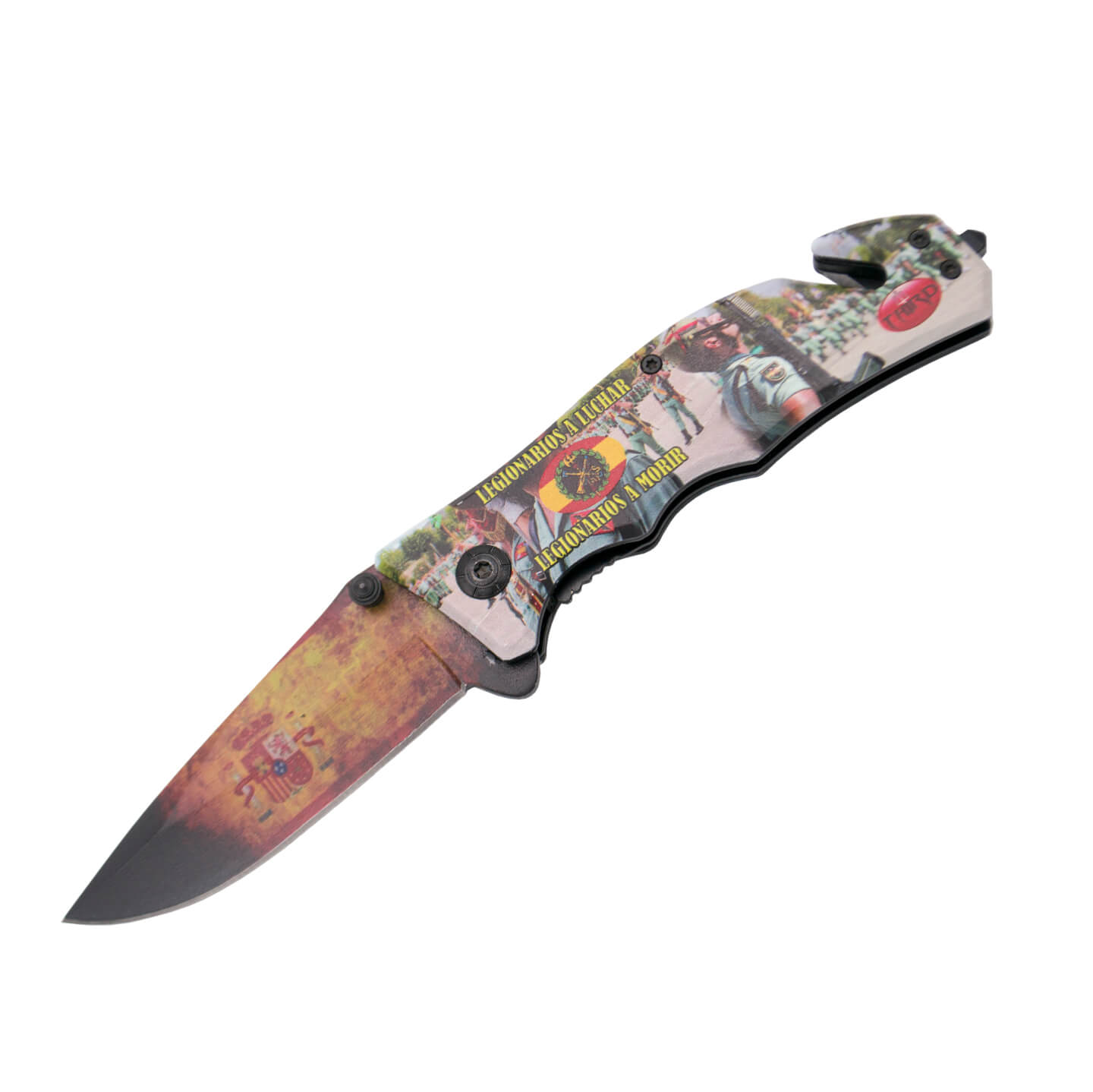 Coltello tattico rivestito con disegno LEGIONARIOS