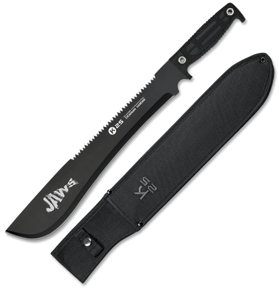 Cortacañas K25 Jaws con sierra y hoja negra de 49 cm