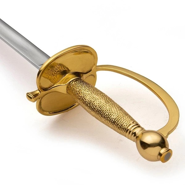 Espada 1840 NCO de Windlass con vaina de acero y puño dorado