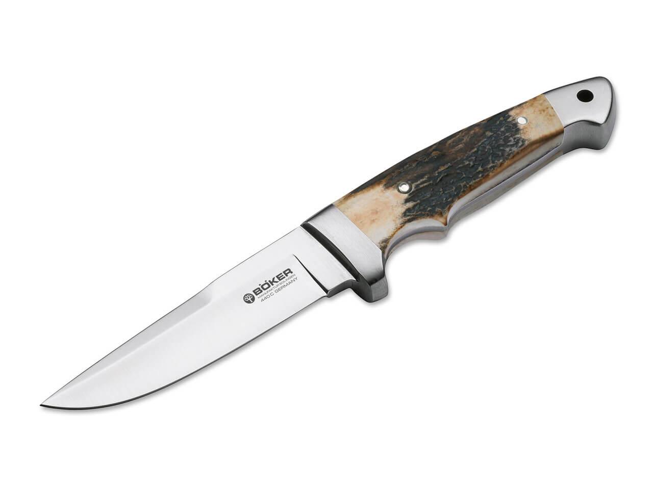 Boker Vollintegral 2.0 Stag hunting knife with 440C steel blade