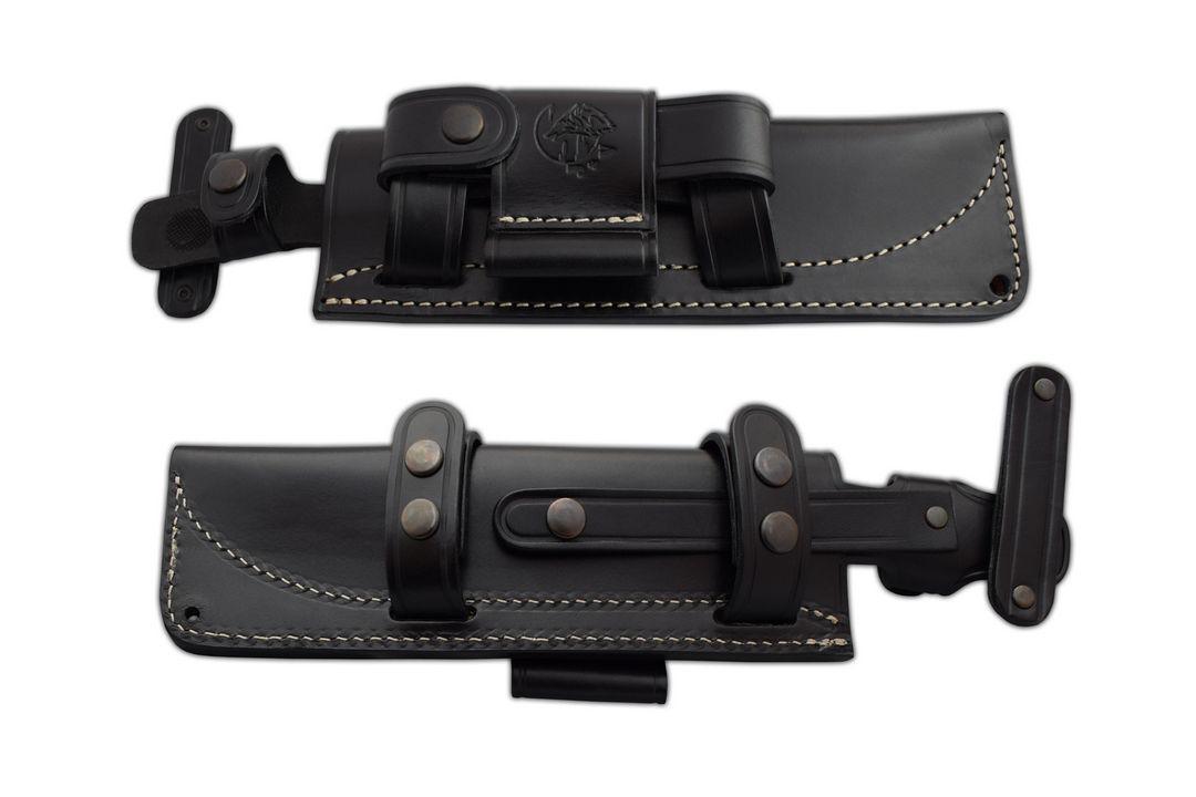 JV Dual Explorer com alça bison juta micarta e bainha multiposição