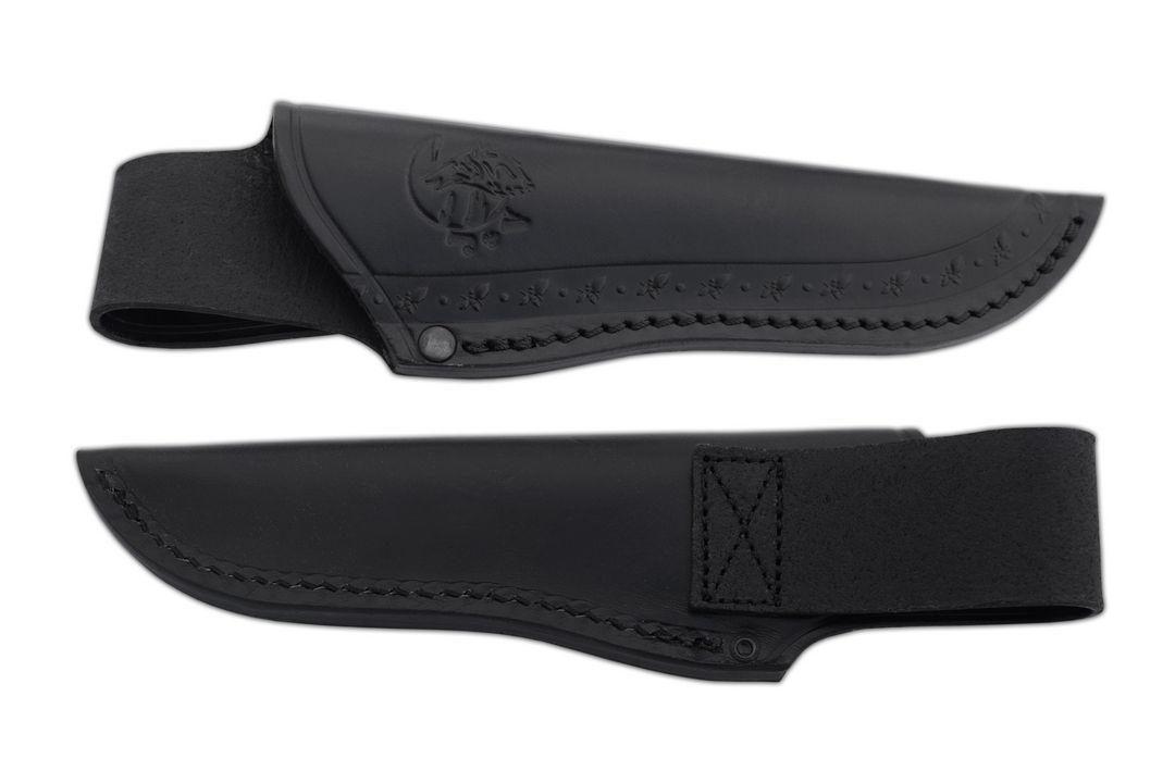 JV Villano cuchillo enterizo con hoja de acero 12C27 y mango de micarta negra