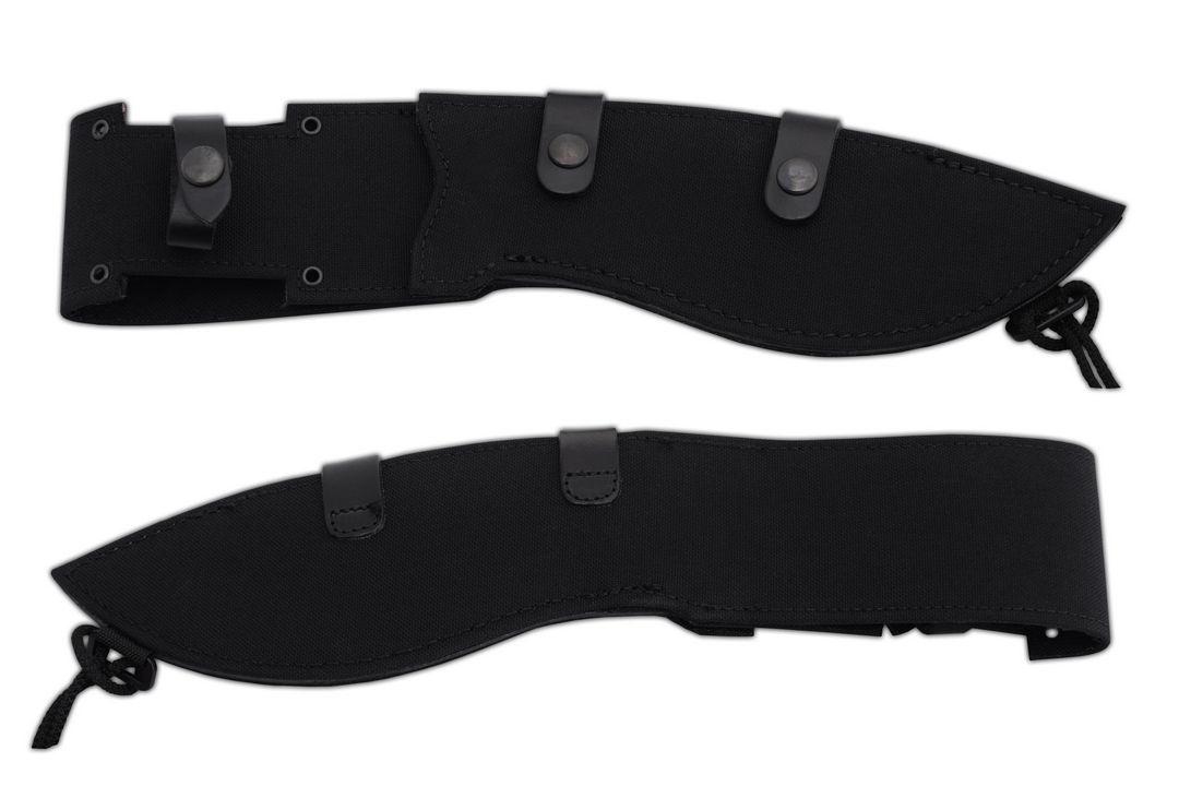 JV Alacran cuchillo tracker con doble filo y hoja con acabado lacado negro