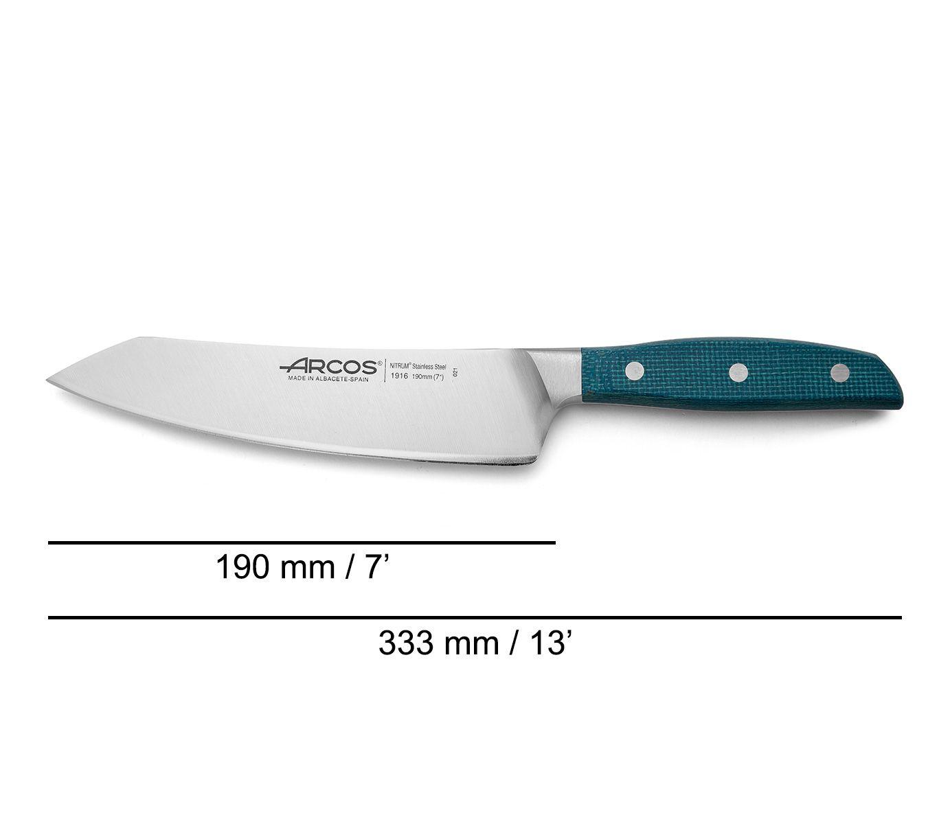 Faca rocking santoku Arcos Brooklyn 190 mm