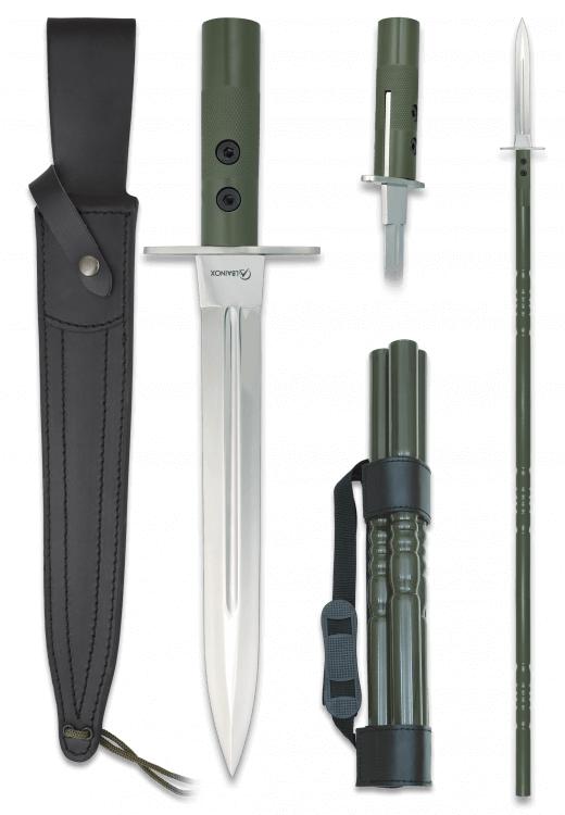 Lancia Albainox removibile con fodero, impugnatura in alluminio e...