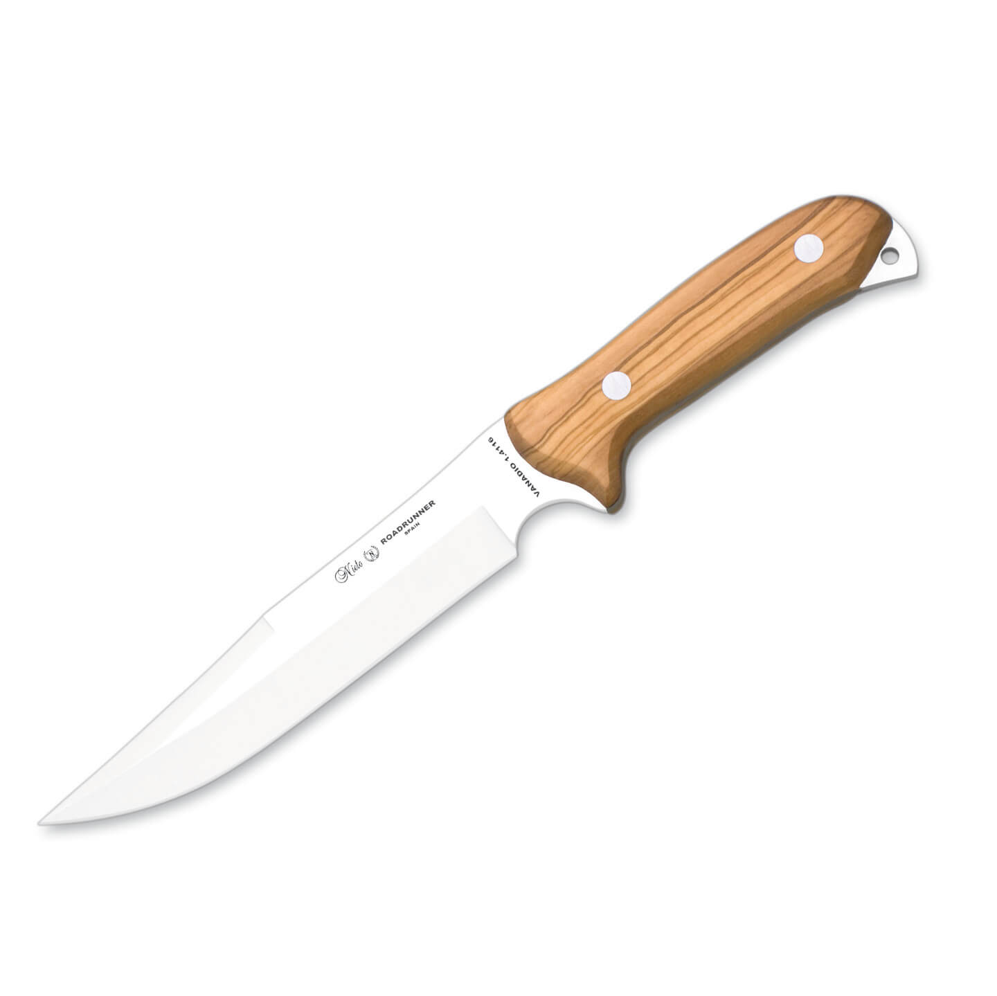 Cuchillo de caza Nieto Roadrunner con mango de madera de olivo y ...