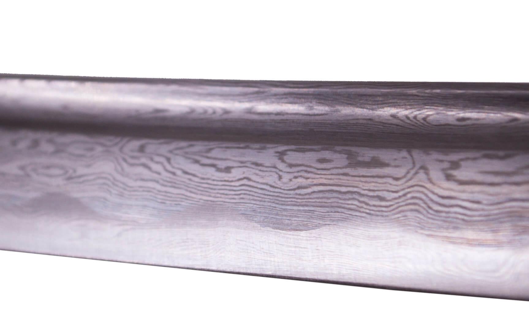 Katana funcional con vaina negra y encordado negro