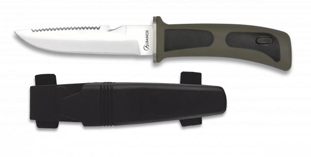 Diving knife black with 12cm blade
