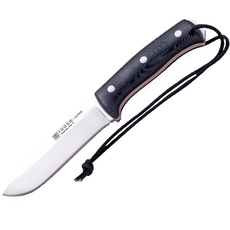 Couteau Bushcraft Joker Nomad micarta noir