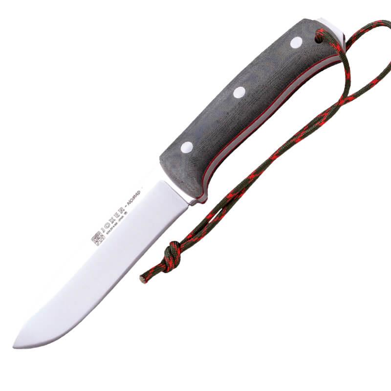 Joker Nomad Bushcraftmesser mit grünem Micarta-Griff
