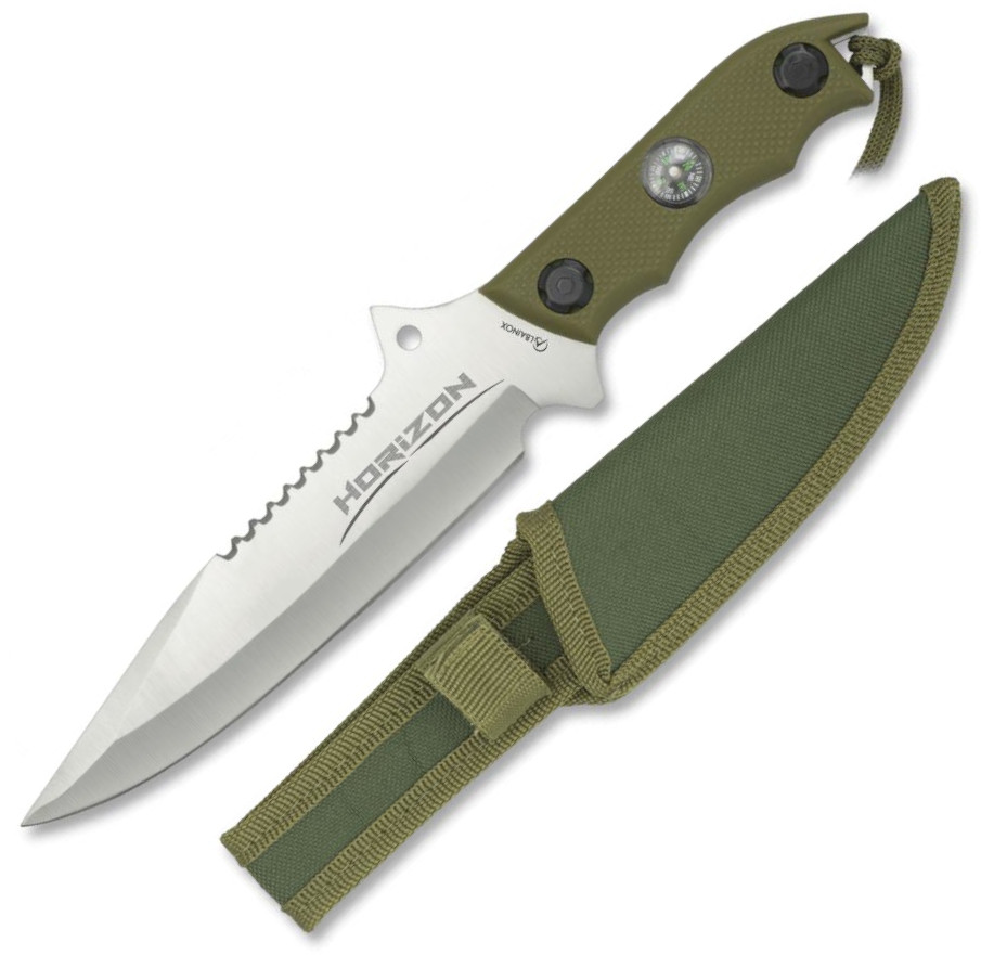 Coltello tattico grande Albainox Horizon con lama da 17,2 cm e fo...