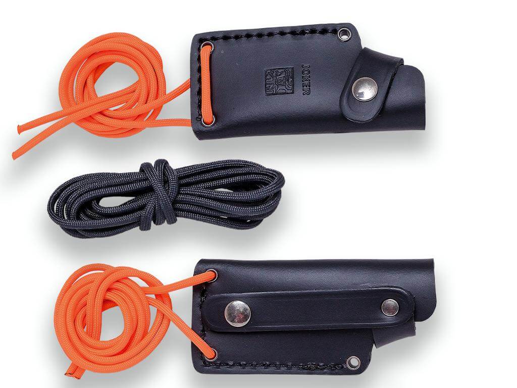 Cuchillo bushcraft Joker Erizo TS1 con mango de micarta naranja