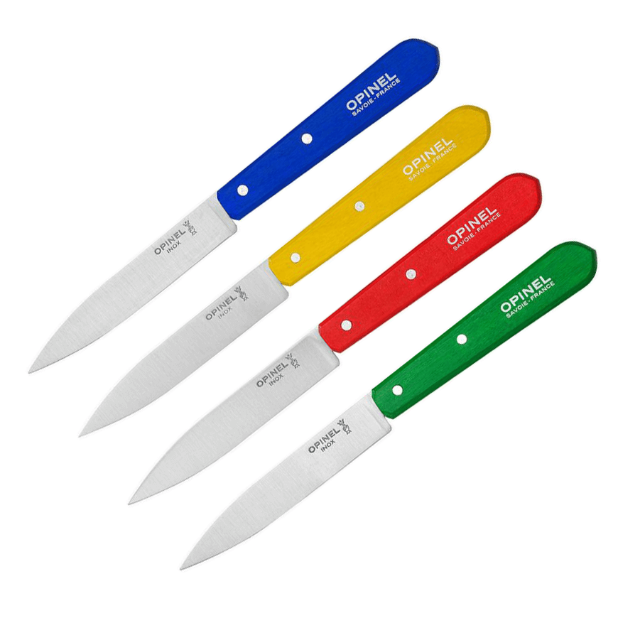 Conjunto de 4 facas N112 Opinel cores clássicas