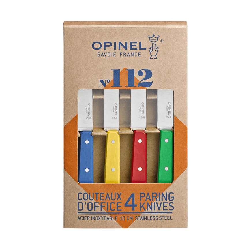 Conjunto de 4 facas N112 Opinel cores clássicas