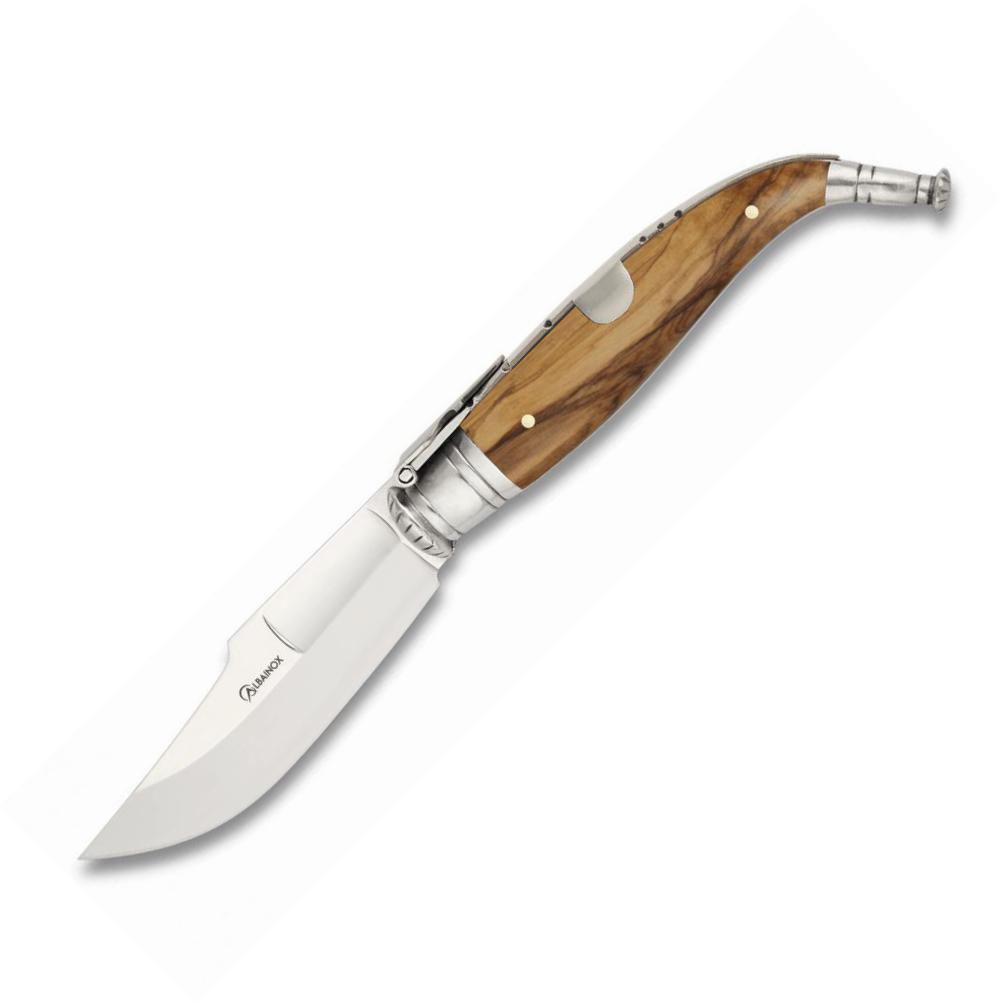 Couteau de LUXE CLASSIQUE Nº1 avec manche en bois d'olivier et la...