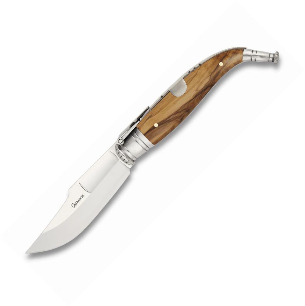 Couteau de LUXE CLASSIQUE Nº0 avec manche en bois d'olivier et la...