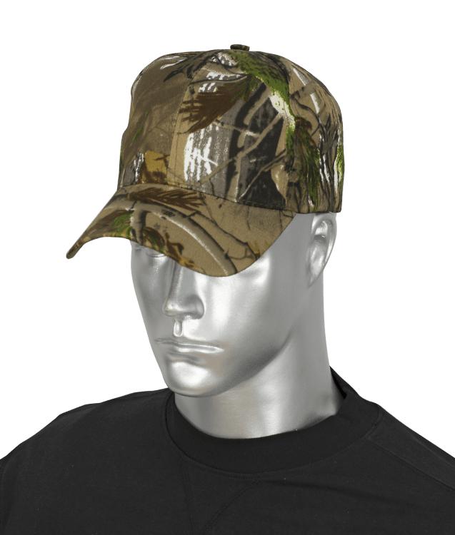 Gorra regulable con velcro de color camuflaje marrón