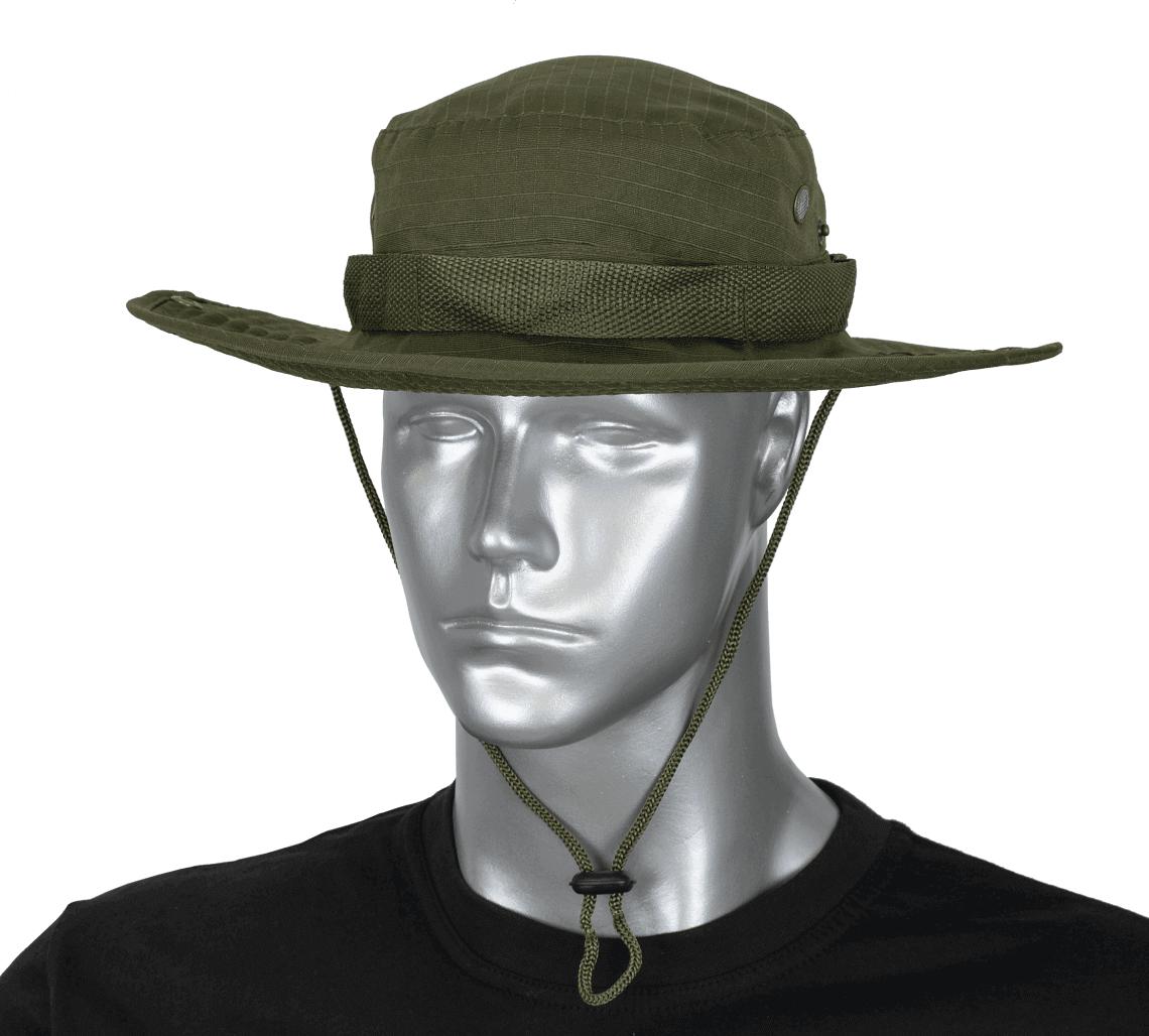 Chambergo de color verde de la marca Barbaric