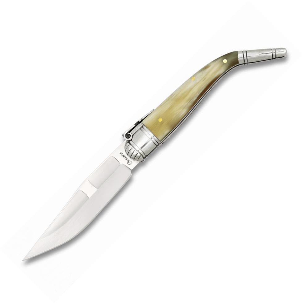 Canif SEVILLANA Nº1 avec manche en corne de taureau et lame de 9,...