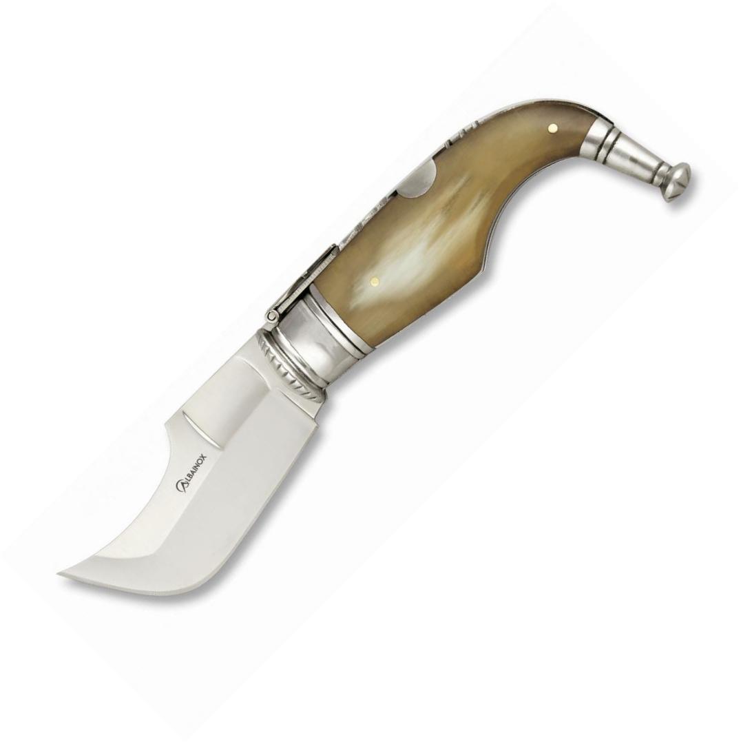 Navaja CAPAORA Nº1 con mango de asta de toro, caja de presentació...