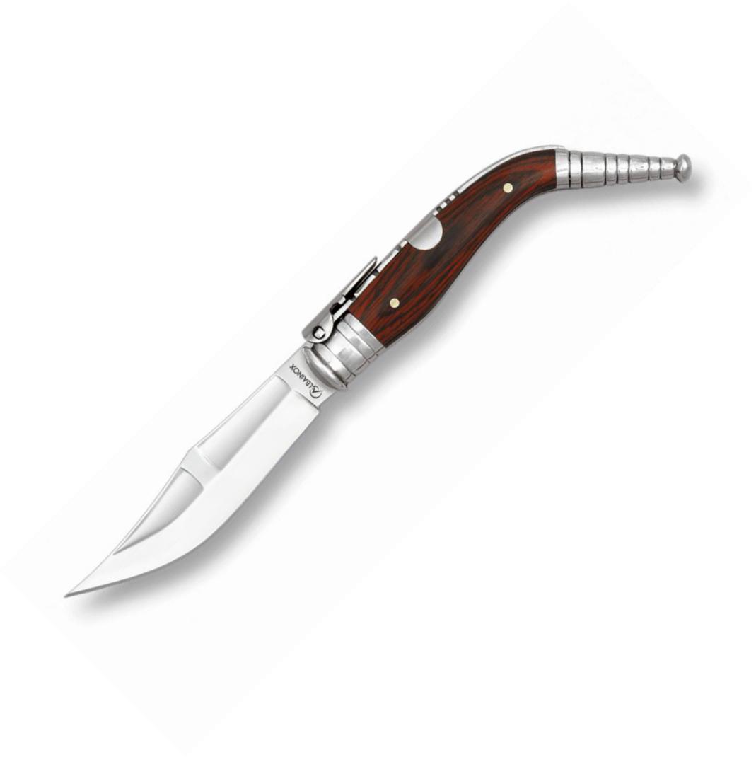 Navaja BANDOLERA Nº000 con mango de madera roja y hoja 5 cm