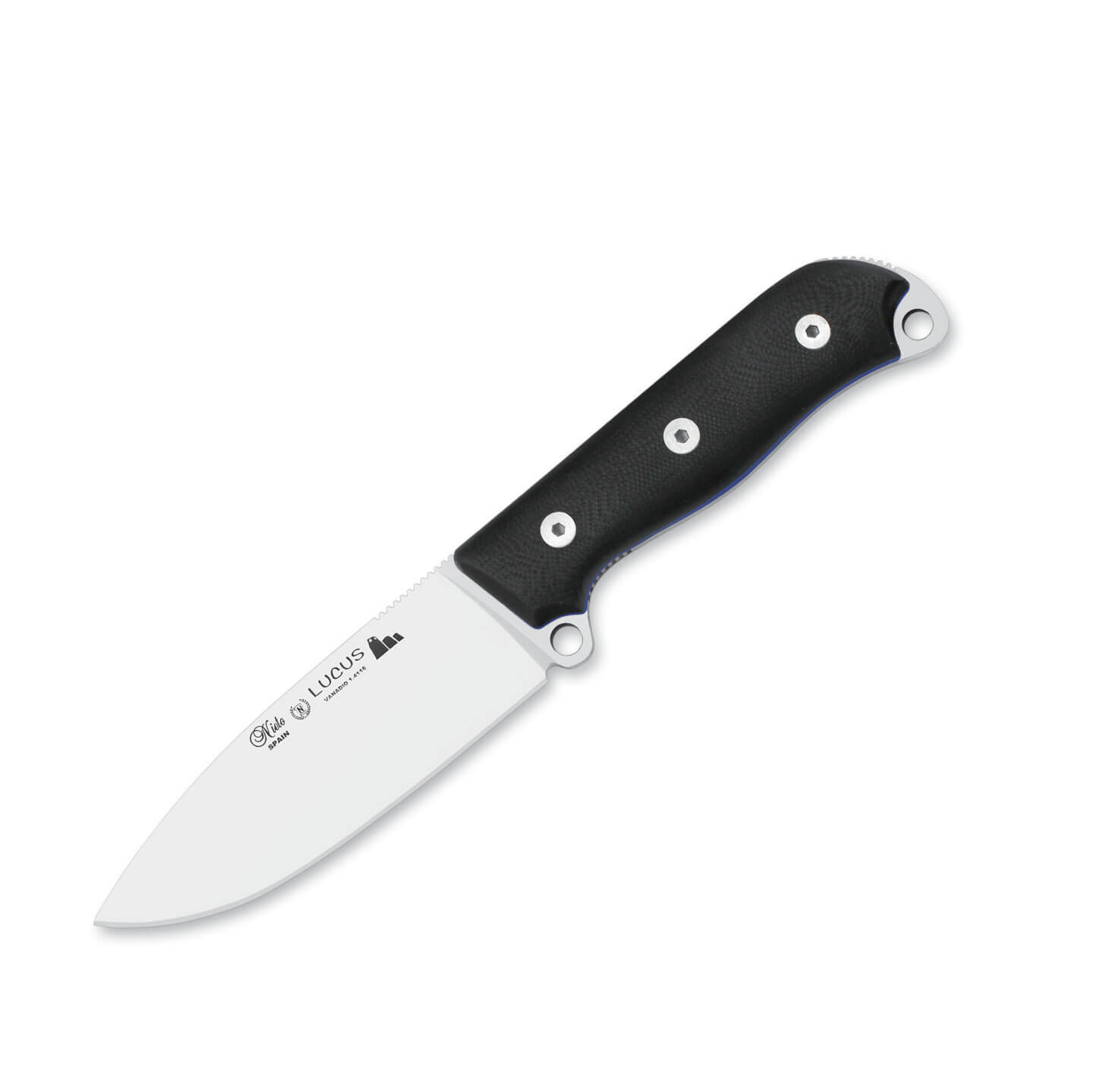 Cuchillo Nieto Lucus con mango de G10 negro y hoja de 11.5 cm
