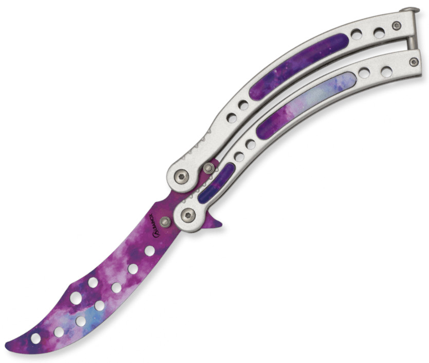 ALBAINOX Colorful Training Balisong with 9.5 cm dull blade