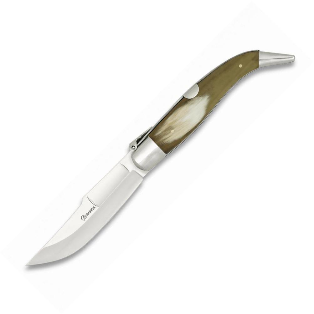Albainox TEJA Nº2 penknife with authentic bull horn scales and 11...