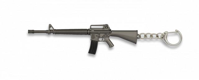Llavero con forma de rifle de 12 cm de longitud