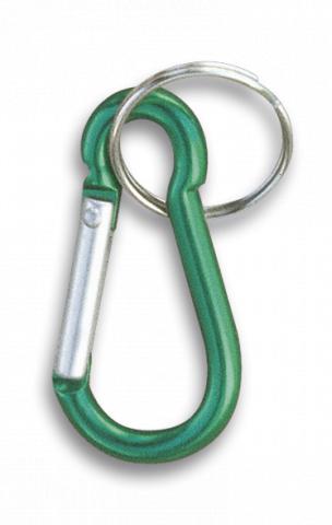 Blisterpackung mit 12 farbigen Karabinern, 5 cm 09114