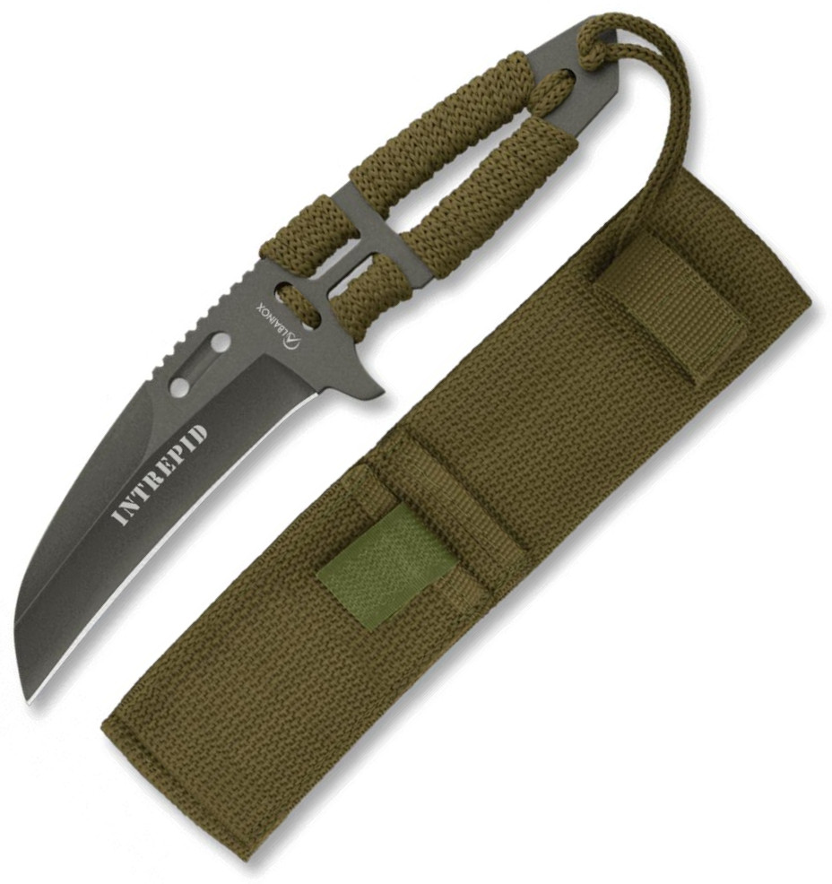 Coltello tattico Albainox Intrepid con manico avvolto in corda e ...