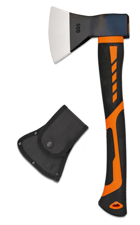 Hacha negra y naranja de 39.30cm Albainox