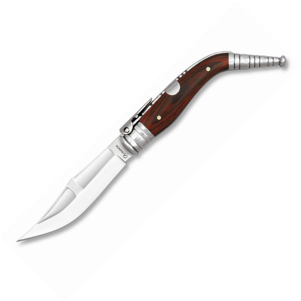 Navaja BANDOLERA Nº3 con mango de stamina roja, virola de alumini...