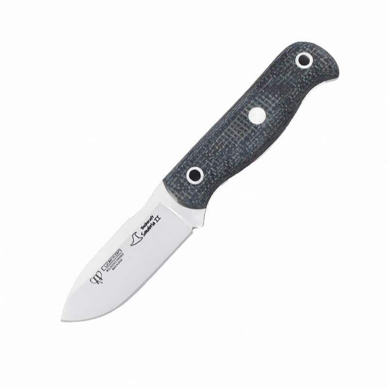 Cuchillo Bushcraft Sanabria II yute negro Cudeman
