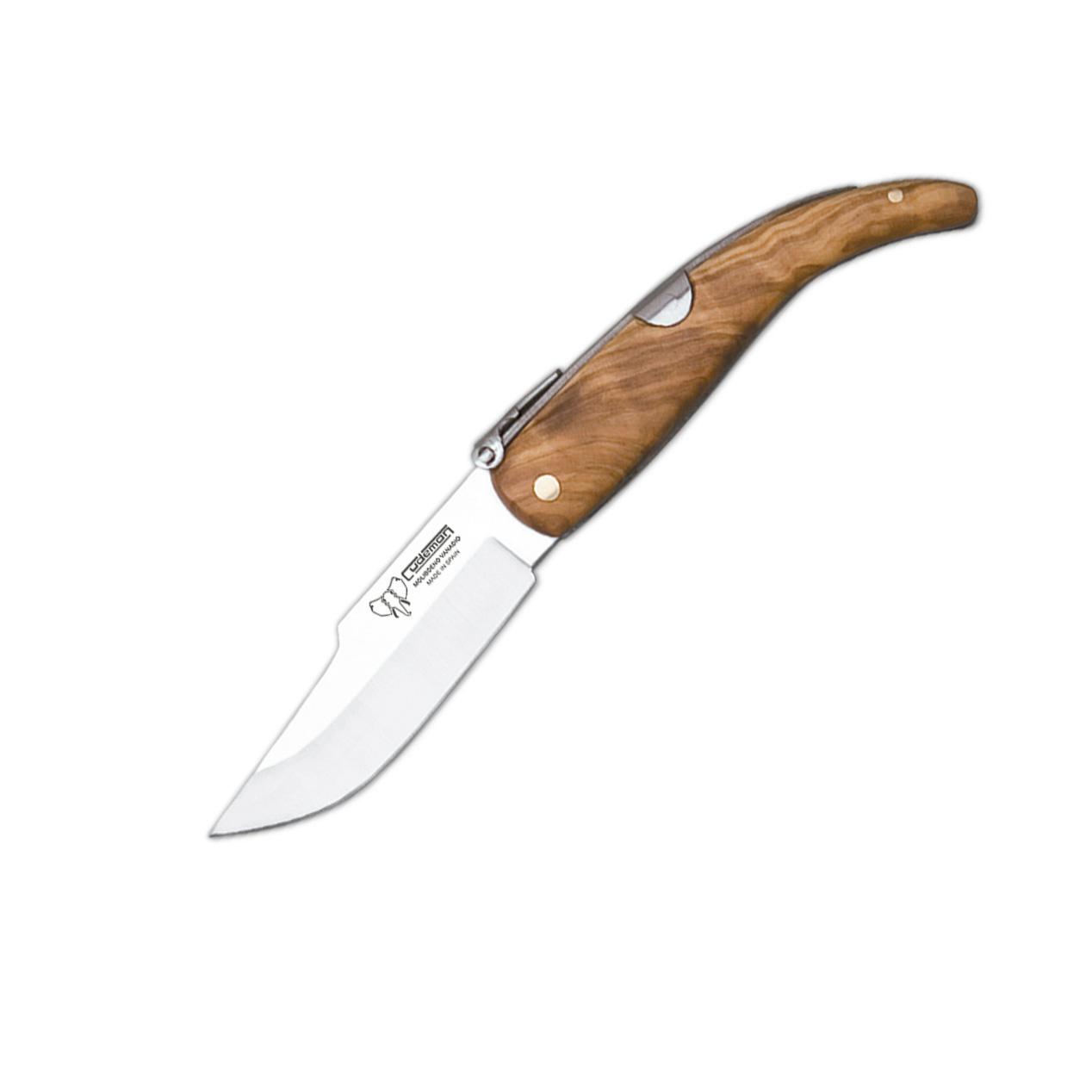 Couteau de poche d'Albacete Cudeman. Manche en olive satinée. Aci...