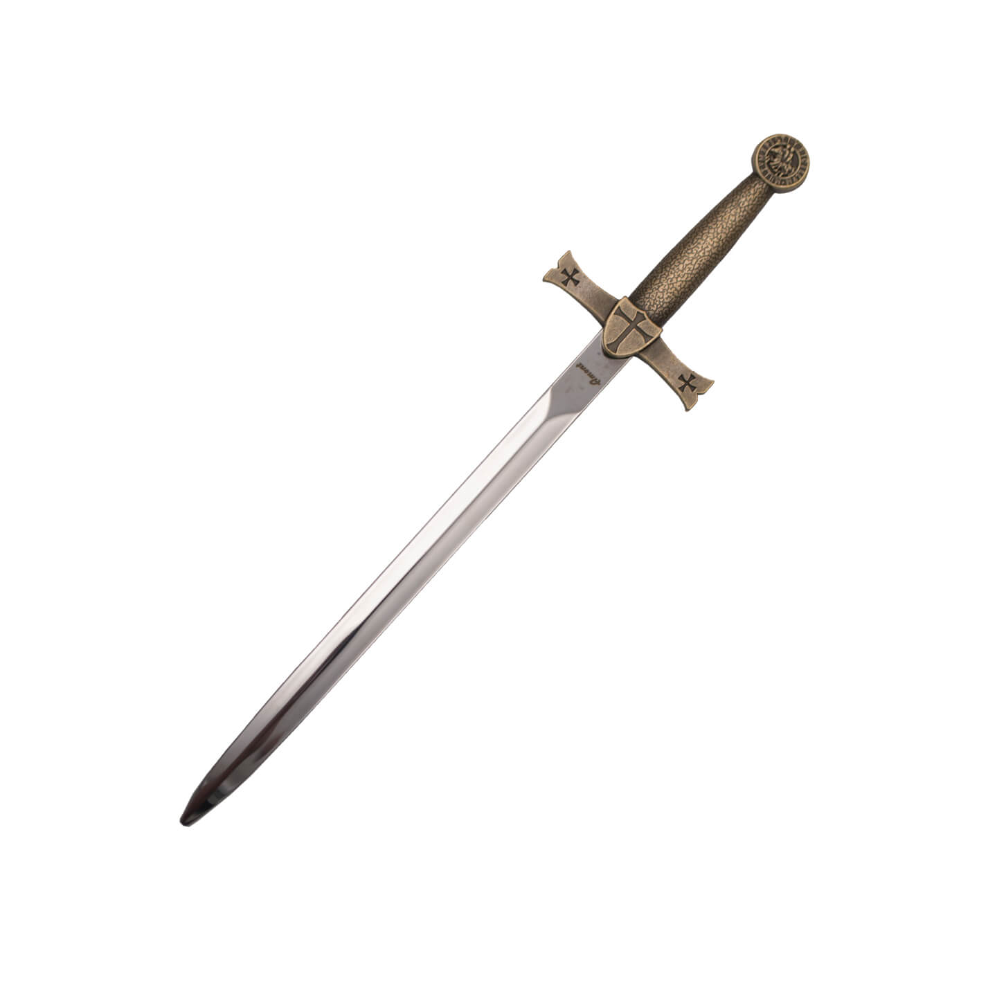 Abrecartas réplica espada templaria bronce