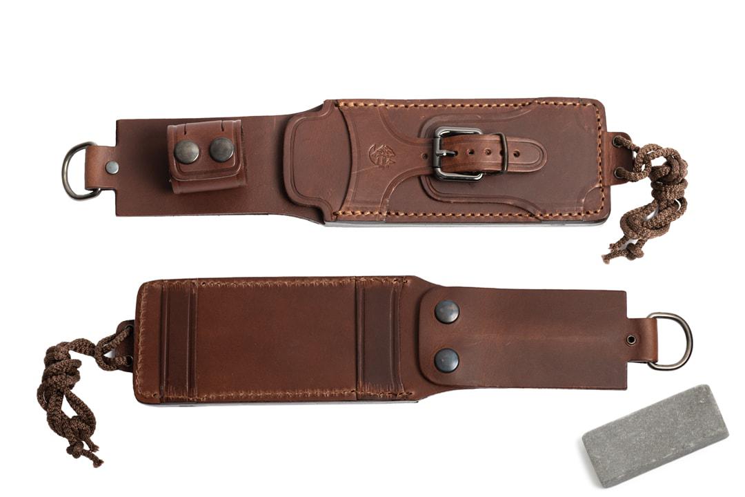 JV BS9 cuchillo bushcraft con hoja de acero carbono y mango de madera de cocobolo