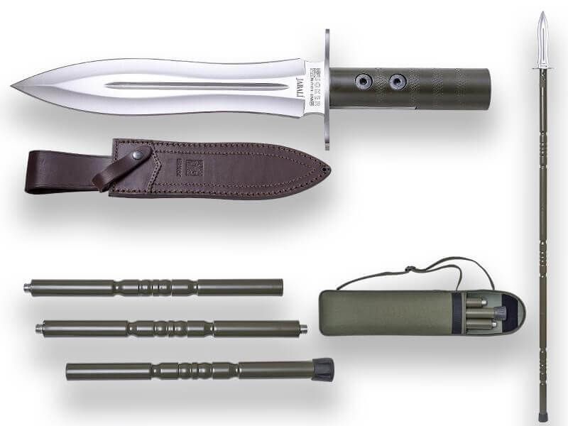 Cuchillo de caza Joker Jabali con mango de aluminio y lanza