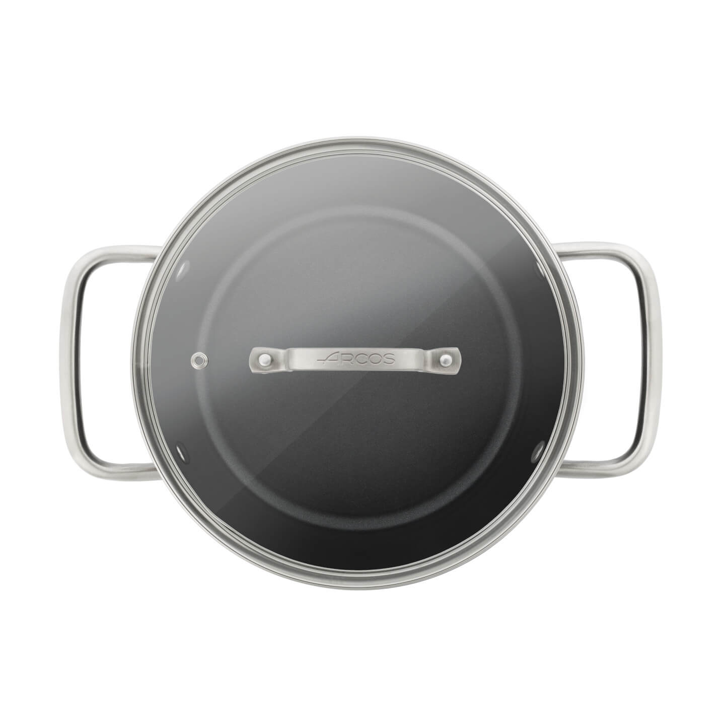 Samoa Antihaft-Kochtopf 16 cm schwarz mit Deckel