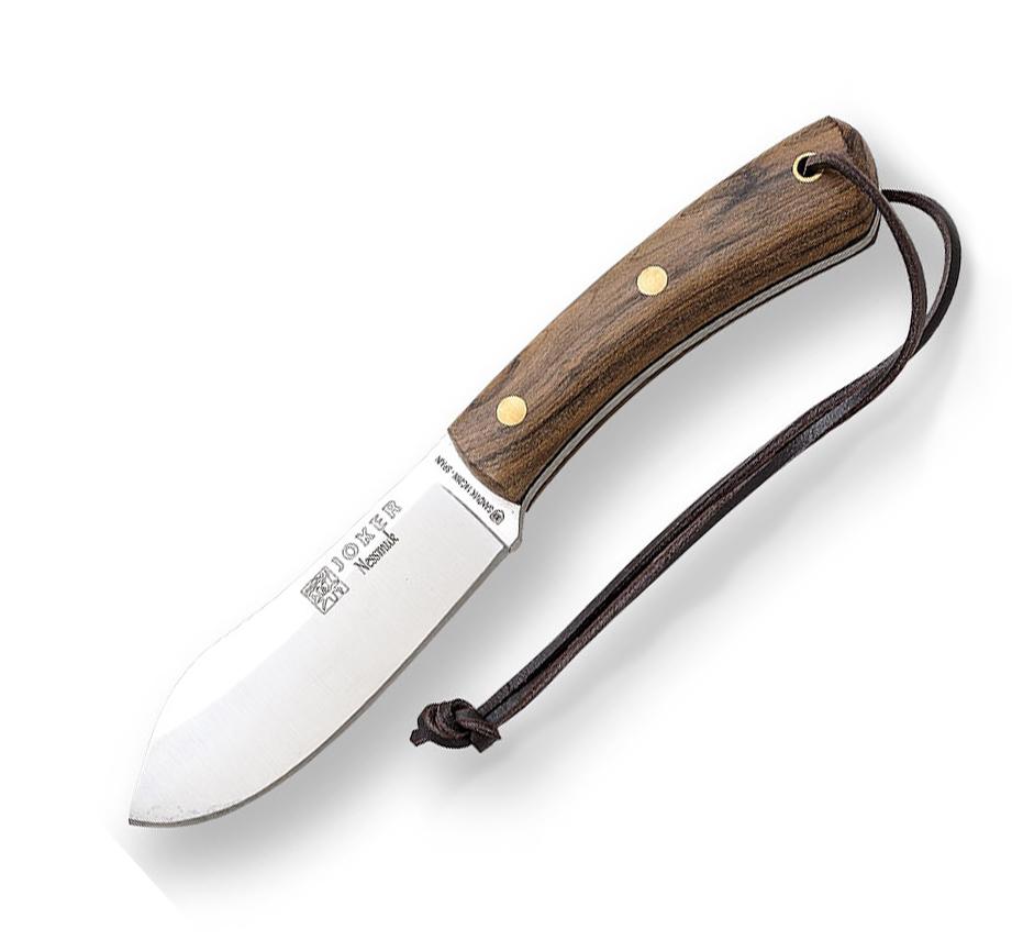 Cuchillo bushcraft Joker Nessmuk con mango de madera de nogal