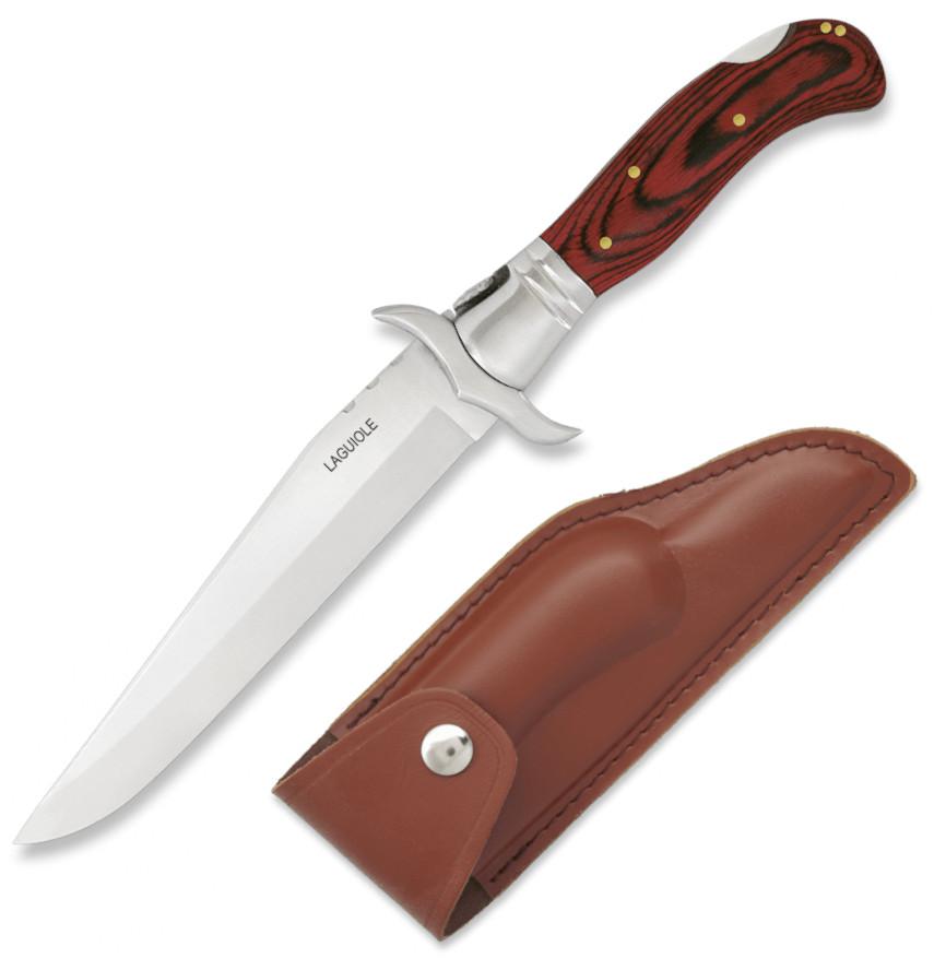 Cuchillo Plegable Albainox Laguiole, con mango de stamina roja, f...