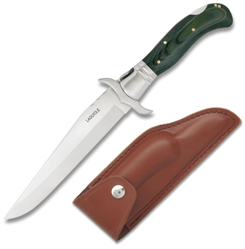 Cuchillo Plegable Laguiole de Albainox, con funda de piel sintéti...