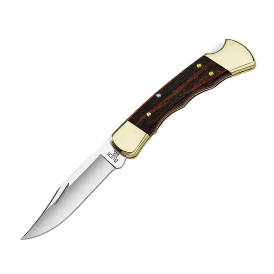Navaja clásica Buck Folding Hunter Finger Grooved con hoja de 9.5...