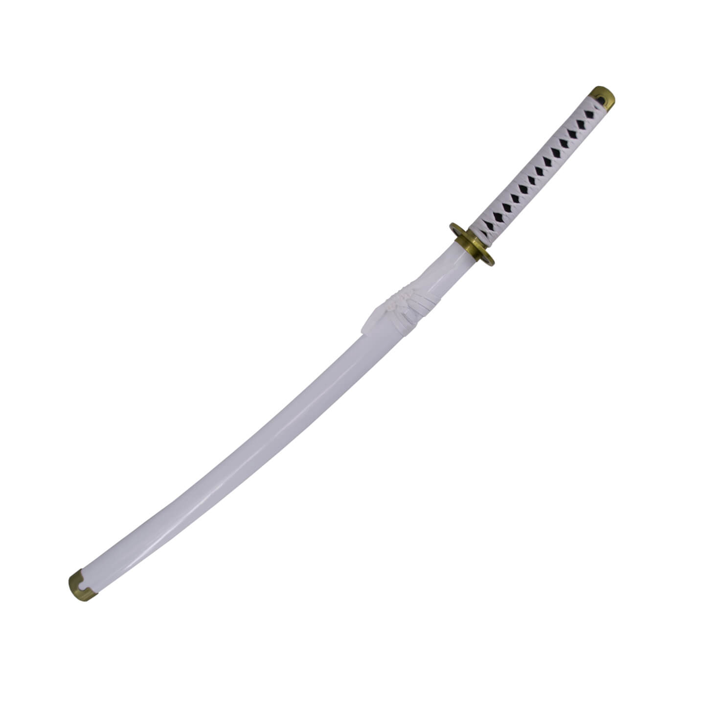 Katana Shusui Wado Ichimonji de Zoro de One Piece con puño y vaina blancos